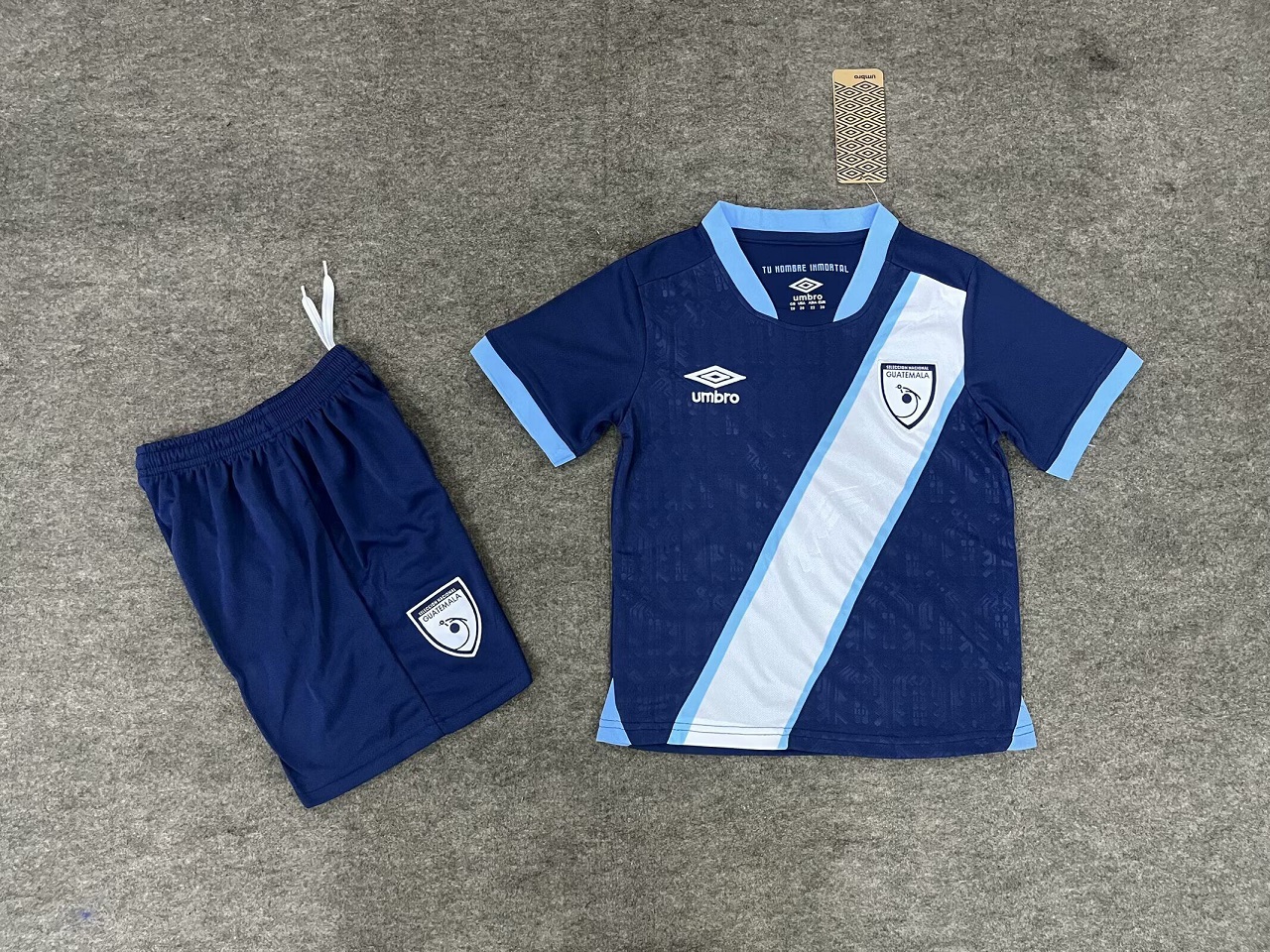 Kids-Guatemala 25/26 Away Dark Blue Soccer Jersey